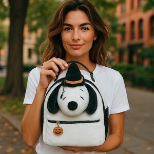 Peanuts Snoopy Witch Plush Mini Backpack NEW